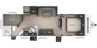 Floor Plan for Cherokee Travel Trailer